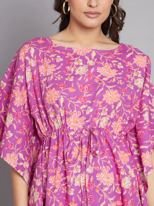 Floral Printed Kaftan Co-Ord Set